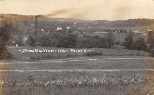 E79/ West Point Ohio RPPC Postcard Columbiana County c1910 Birdseye View