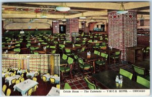 1939 Chicago, IL YMCA Hotel Interior Cafeteria Oriole Room Café Seating PC A247