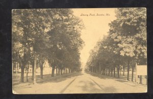 SEDALIA MISSOURI LIBERTY PARK DRIVEWAY VINTAGE POSTCARD HALLSVILLE MO.
