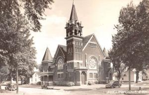 Sheldon Iowa Methodist Church Real Photo Antique Postcard K32867