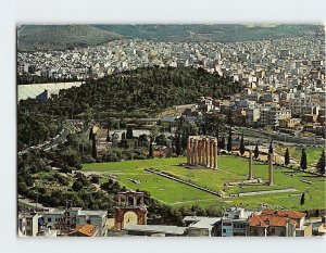 Postcard View of the Temple of Olympian Zeus, Athens, Greece