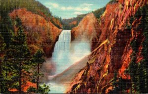 Yellowstone National Park Great Falls and Grand Canon Of The Yellowstone Curt...