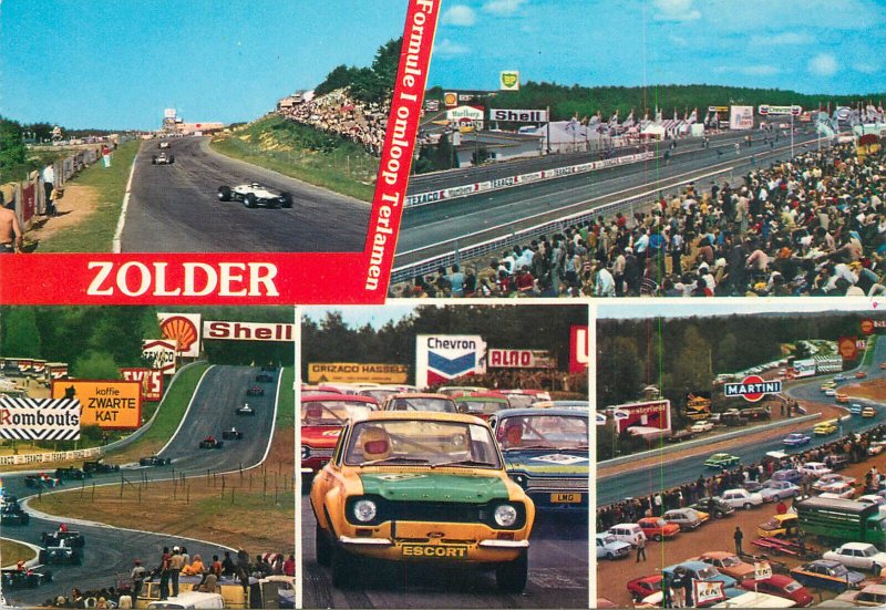 Netherlands Zolder Formula 1 rally international circuit multi views postcard