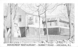 Arcadia Rhode Island Summit Road Dovecrest Restaurant Vintage Postcard J54963