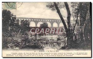 Postcard Old Nimes Pont du Gard