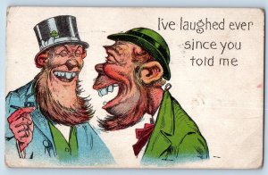 St. Patrick's Day Postcard Humor I've Laughed Ever Since You Told Me Irish Man