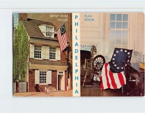 Postcard Betsy Ross House, Philadelphia, Pennsylvania