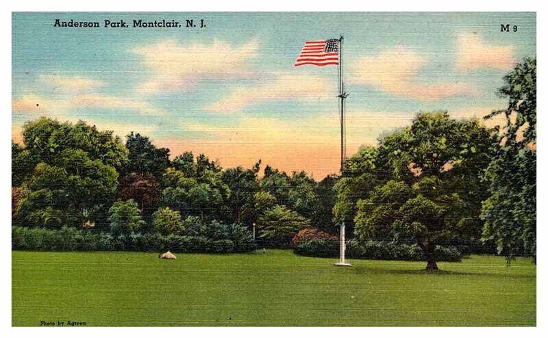 Postcard PARK SCENE Montclair New Jersey NJ AT6702