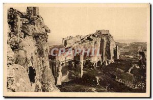 Les Baux Old Postcard Castle Ruins