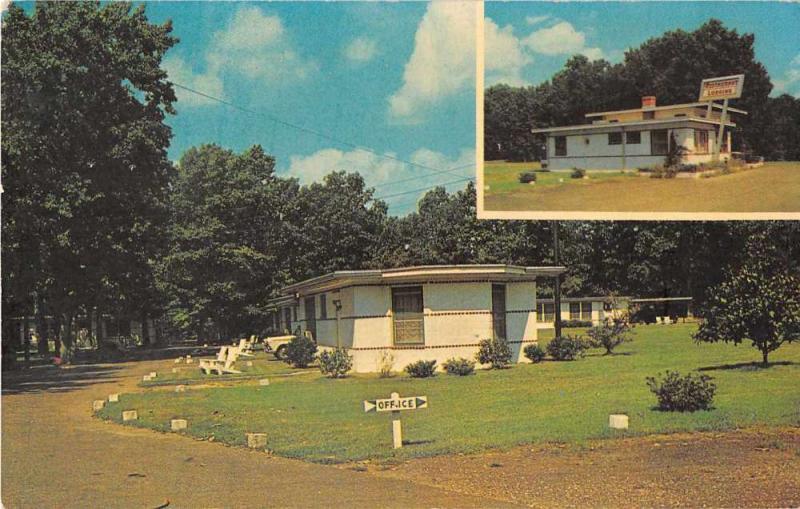 Penola Virginia view of Bowling Green Lodges and Restaurant vintage pc Y15691