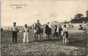 Netherlands Noordwijk Aan Zee Strand Vintage Postcard 01.45