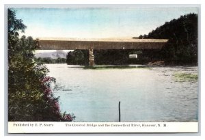 Covered Bridge Connecticut River Hanover New Hampshire NH UNP DB Postcard E17