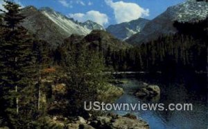 Bear Lake, Long's Peak - Boulder, Colorado CO Postcard
