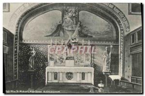 Postcard Old High Altar Michaels Birmingham Moor Street