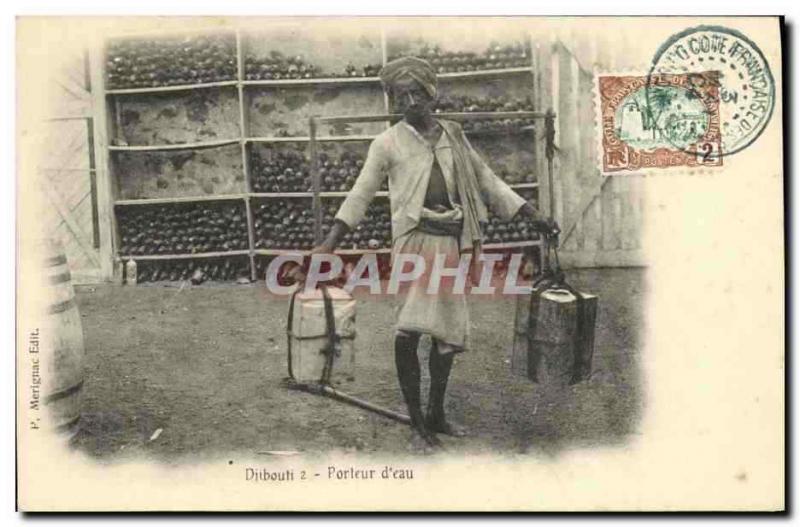 CPA Djibouti Somalis Porteur d'eau TOP