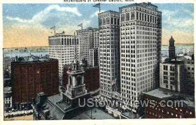 Skyscrapers of Greater  - Detroit, Michigan MI  