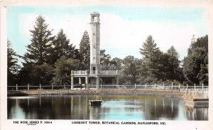 Lot143 real photo lookout tower botanical garden dailesford vic australia