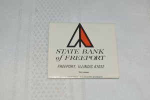 Personal Reserve Checking State Bank of Freeport Illinois 30 Strike Matchbook