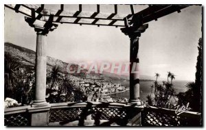 Old Postcard Monte Carlo seen from the Exotic Garden Terrace