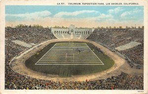 Los Angeles California 1930s Postcard Coliseum Exposition Park Football Stadium 