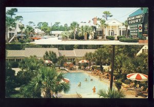 Myrtle Beach, South Carolina/SC Postcard, Ocean Pines Court, 1962!