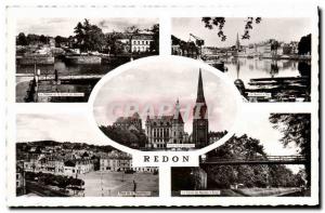 Postcard Modern Vilaine Redon and Nantes Canal Basin Square afloat Canal from...