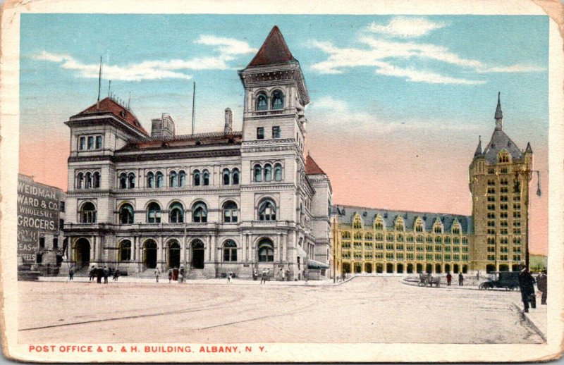 New York Albany Post Office and D & H Building 1919