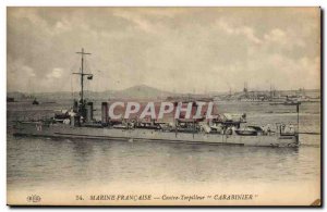 Old Postcard Boat War Against destroyer Rifleman