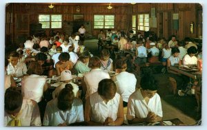 KELLEYS ISLAND, Ohio OH ~ Erie County 4-H CAMP Dining Prayers 1966  Postcard