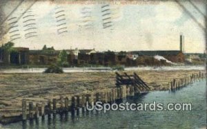 Lumber District & Saw Mill - Minneapolis, Minnesota MN Postcard