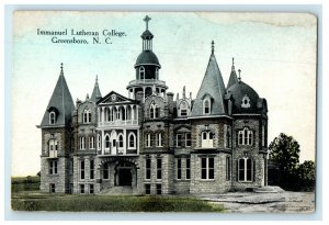 c1910s Immanuel Lutheran College Greensboro North Carolina NC Postcard