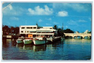 1958 Yacht Club (Club Nautico) San Juan Puerto Rico Vintage Posted Postcard