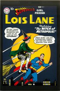 Postcard Art of Vintage DC Comics Superman's Girlfriend Lois Lane #1 April 1958