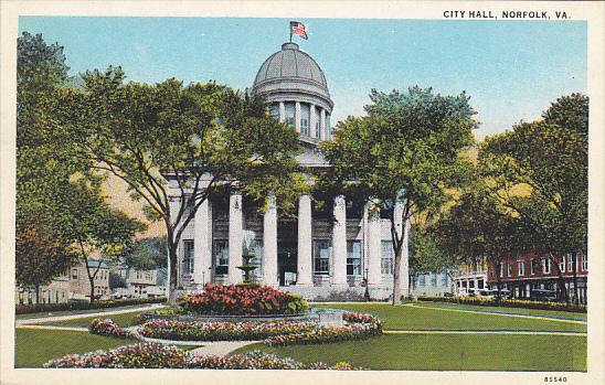 City Hall Norfolk Virginia Curteich