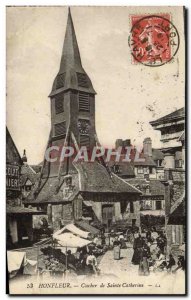 Old Postcard Honfleur Bell L & # 39Eglise Ste Catherine