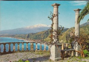 Italy Taormina Panoramica da Villa Falconara