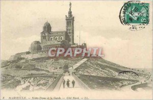 Old Postcard Marseille Our lady of the guard-North Coast