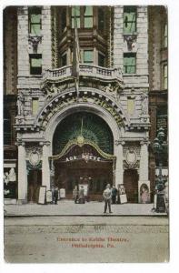 Keith Theater Philadelphia Pennsylvania 1910c postcard