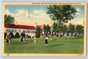 Hot Springs National Park Arkansas Postcard Hot Springs Golf & Country Club 1953