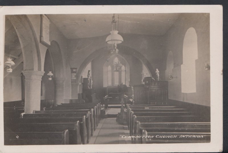 Cumbria Postcard - Interior of Cumwhitton Church    DC1469