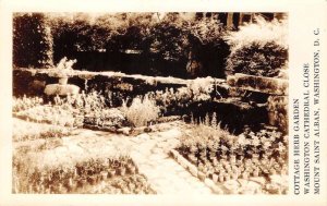 Washington DC Mt St Alban Cathedral Cottage Herb Garden Real Photo PC AA59980