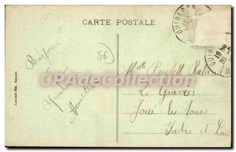 Old Postcard Quiberon Beach