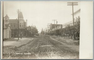 SANGER CA 7th STREET ANTIQUE REAL PHOTO POSTCARD RPPC