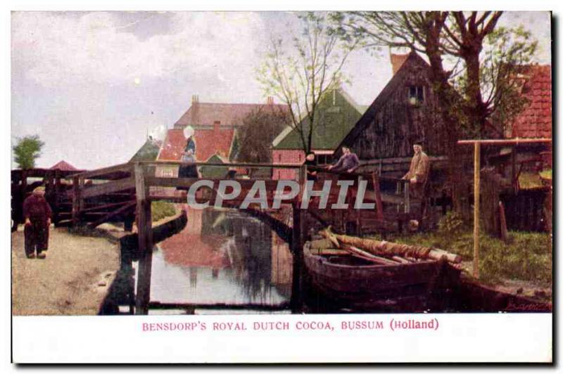 Old Postcard Netherlands Bensdorf & # 39s Royal Dutch Cocoa Bussum