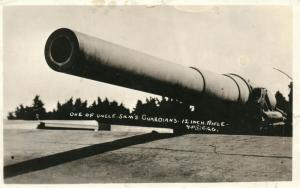 14 RIFLE ONE OF UNCLE SAM'S GUARDIANS ANTIQUE REAL PHOTO POSTCARD RPPC