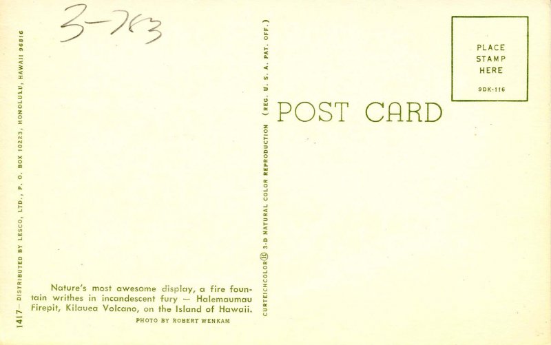 HI - Kilauea Iki Volcano