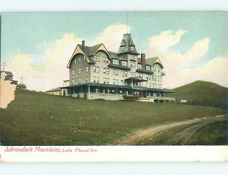 Unused Divided-Back LAKE PLACID INN HOTEL Adirondacks - Lake Placid NY u9850