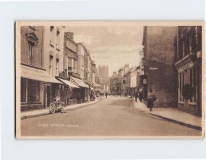 Postcard High Street Wells England