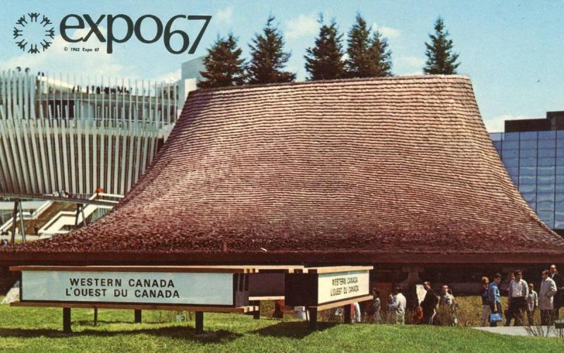 Canada - Quebec, Montreal. Expo 67. Pavilion of the Western Provinces