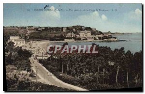 Old Postcard Perros Guirec C N General view of the Beach Trestraou